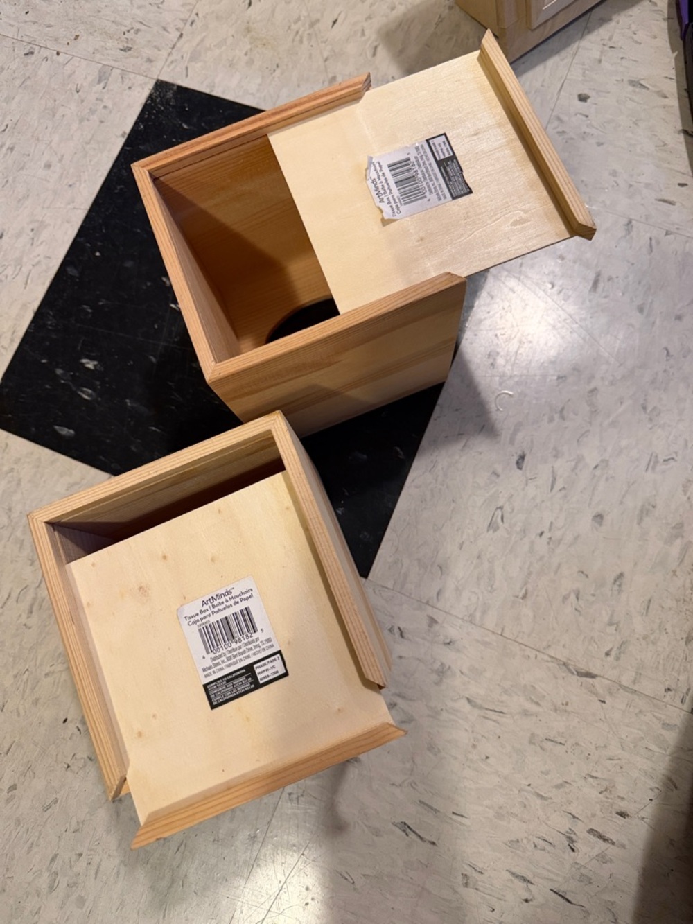Assorted Natural Wood Decorative Boxes - Multipack - Picture 5 of 15